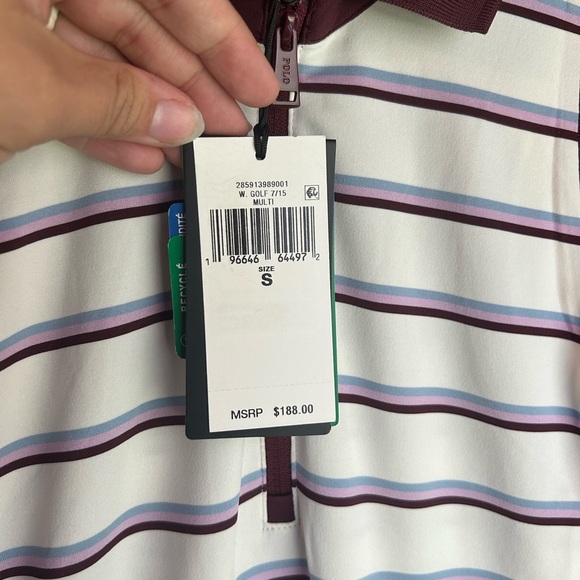 NWT RLX Ralph Lauren Women Striped Sleeveless Zip Airflow Polo Golf Dress Size S - Picture 7 of 13